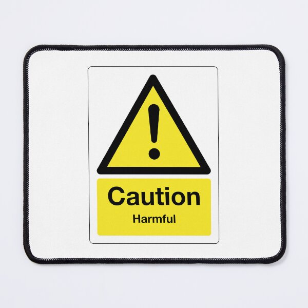 Item preview, Caution: Harmful Sign (on white) designed and sold by STUDIO-72.