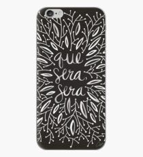Whatever Will Be, Will Be (Black & White Palette) iPhone Case