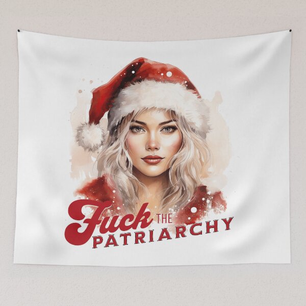 Item preview, Fuck the Patriarchy Ms Santa Design designed and sold by KimRG.