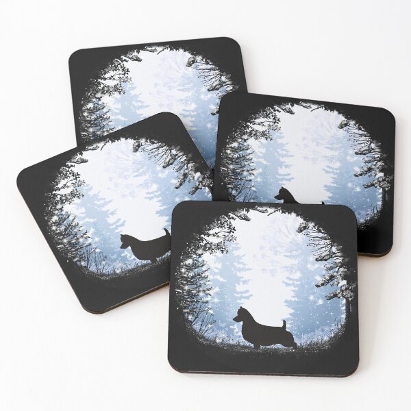 Item preview, “First Snow” Australian Terrier designed and sold by Spinyflowerart.