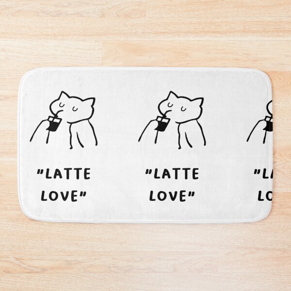 Item preview, Latte Love – Sweet Cat Coffee Design designed and sold by RM-Journey.