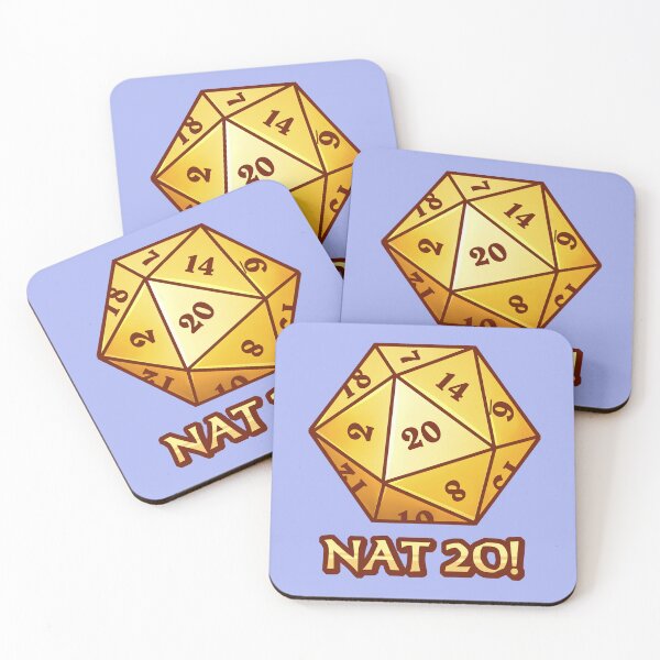 Item preview, Golden D20 | NAT 20! designed and sold by WaffleCreations.