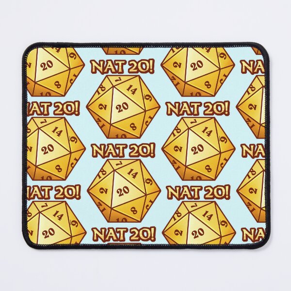 Item preview, Golden D20 | NAT 20! designed and sold by WaffleCreations.