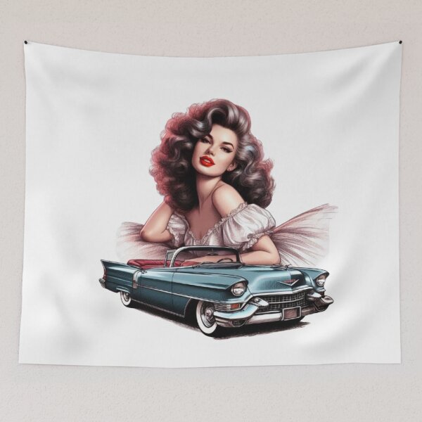 Item preview, “Retro Glamour: Charm and Audacity of Pin-Ups” designed and sold by CHRIST5000.