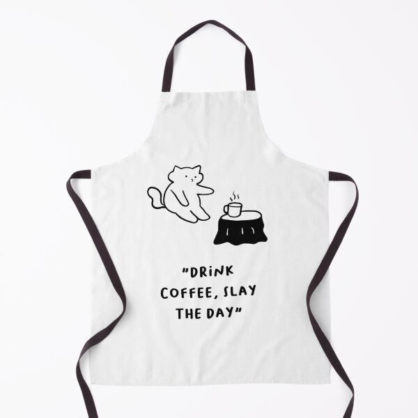 Item preview, Drink Coffee, Slay the Day – Motivational Cat Coffee Art designed and sold by RM-Journey.