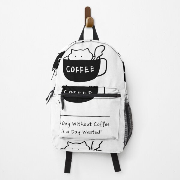 Item preview, A Day Without Coffee is a Day Wasted – Fun Cat Coffee Art designed and sold by RM-Journey.