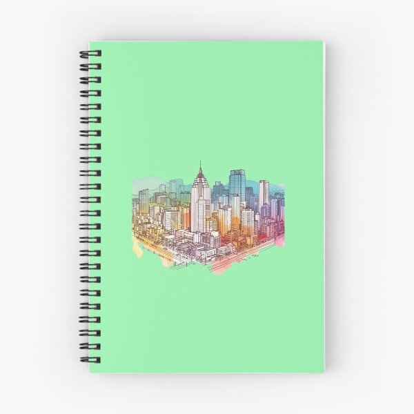 Item preview, Minimalist Haeundae Downtown City Korea Sticker | Retro 3D Landscape Design  SEO-Optimized, designed and sold by PaintMeWorld.