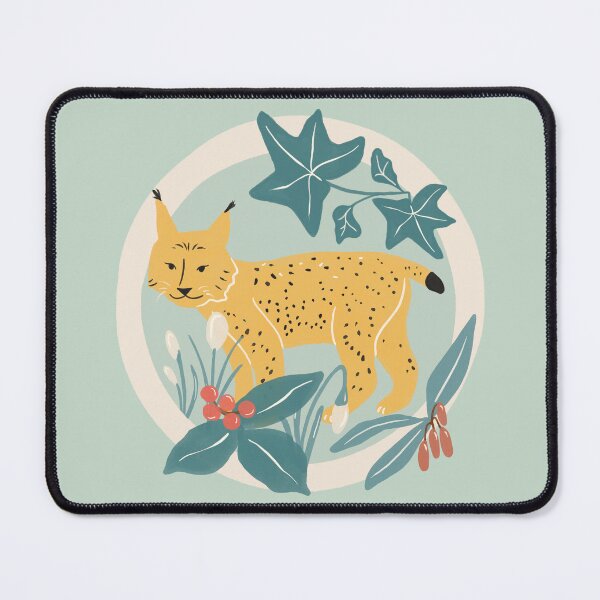 Item preview, Stay Curious - Eurasian Lynx Inspirational Nature Illustration designed and sold by MaddaMom.
