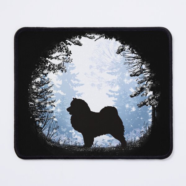 Item preview, “First Snow” Samoyed designed and sold by Spinyflowerart.