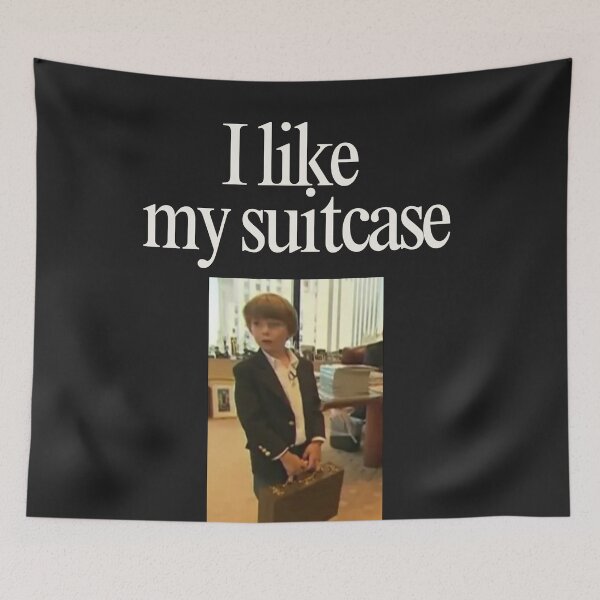 Item preview, I Like My Suitcase Barron Trump Meme designed and sold by Femme Pastel Collective.