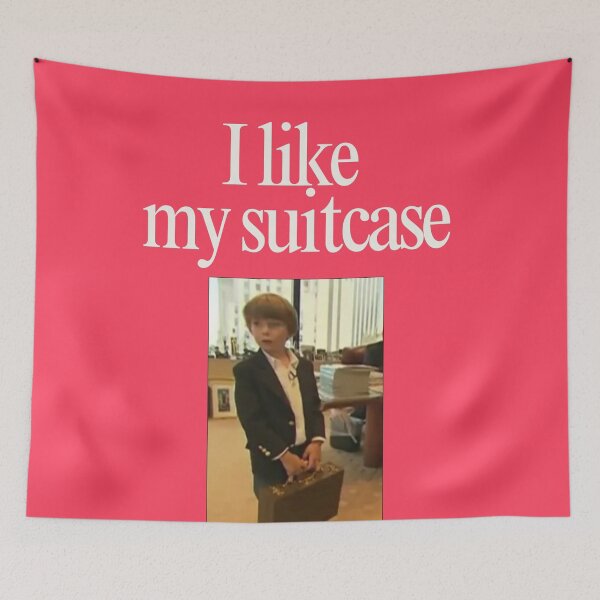 Item preview, I Like My Suitcase Barron Trump Meme designed and sold by Femme Pastel Collective.