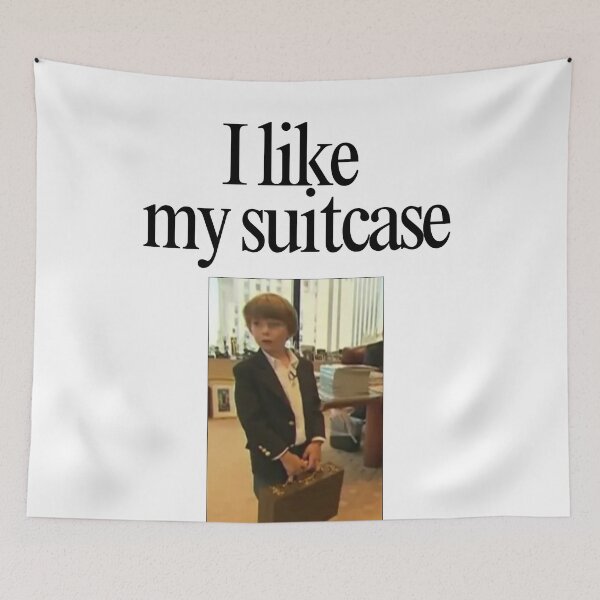 Item preview, I Like My Suitcase Barron Trump Meme designed and sold by Femme Pastel Collective.