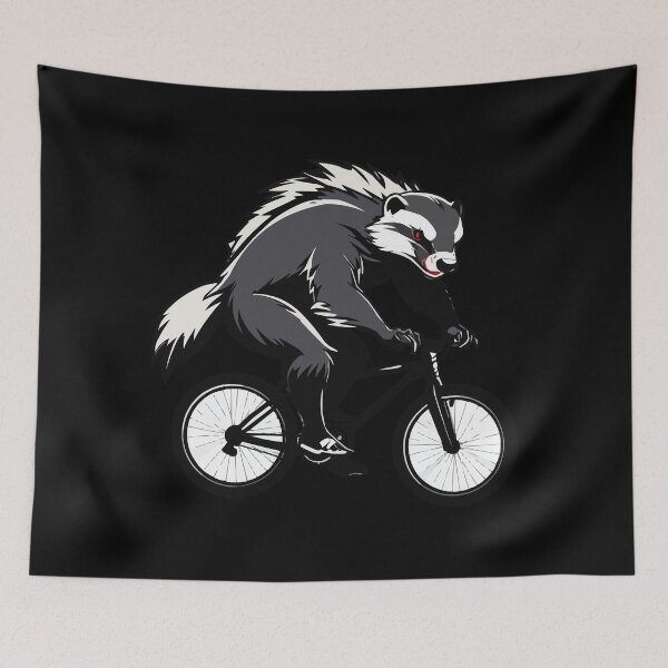 Item preview, Honey Badger on a bicycle designed and sold by Getup-clothing.