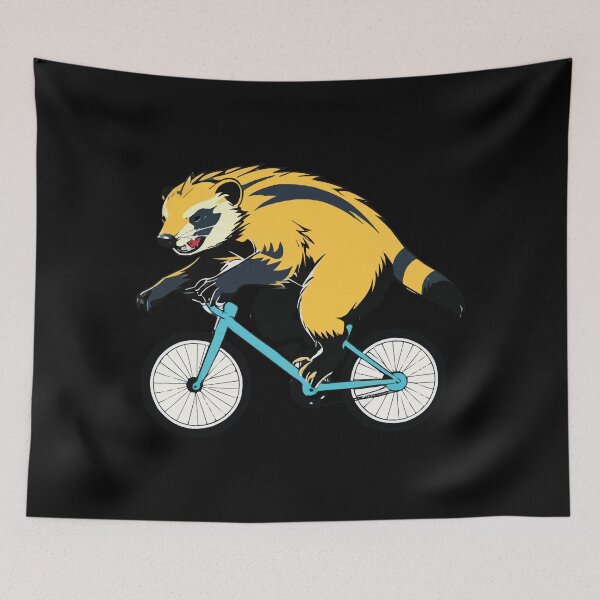 Item preview, Honey Badger on a bicycle designed and sold by Getup-clothing.