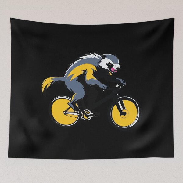 Item preview, Honey Badger on a bicycle designed and sold by Getup-clothing.