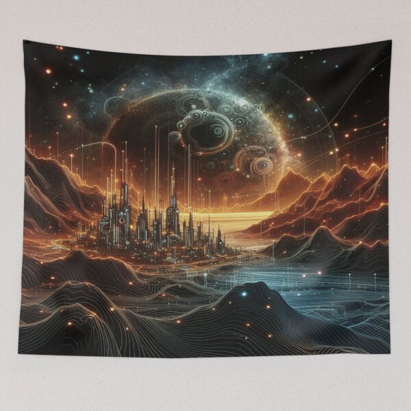 Item preview, Neon Terraforming– Perfect Gift designed and sold by Imaginarium of Chaos falcon88 .