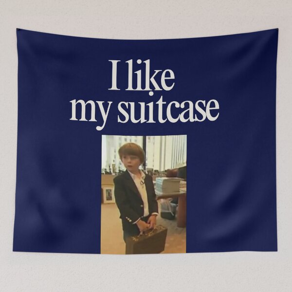 Item preview, I Like My Suitcase Barron Trump Meme designed and sold by Femme Pastel Collective.