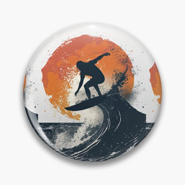 Item preview, Ocean Waves and Surfers in Motion Art designed and sold by Piotrek0001.