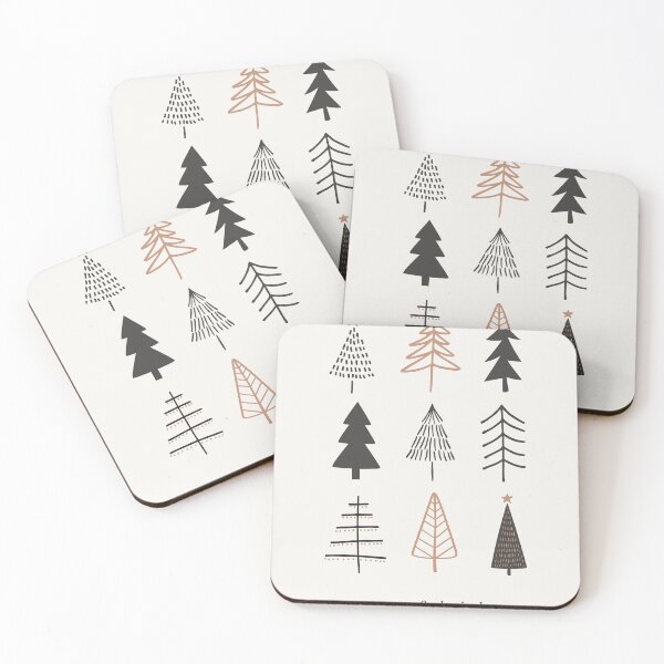 Item preview, Minimalist Christmas Trees: Merry & Bright designed and sold by Jhevva.