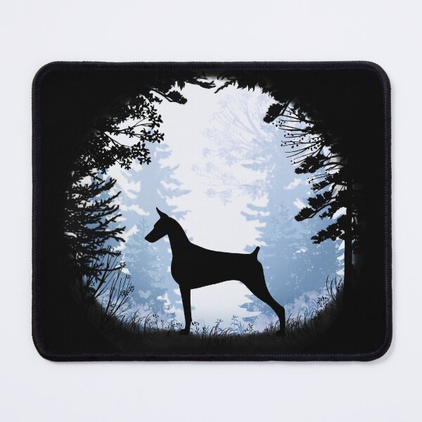 Item preview, “First Snow” Doberman Pinscher  designed and sold by Spinyflowerart.