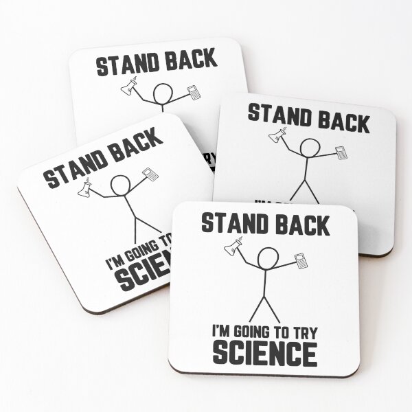 Item preview, Stand Back, I’m Going to Try Science - Funny Chemistry Puns designed and sold by ScienceCorner.