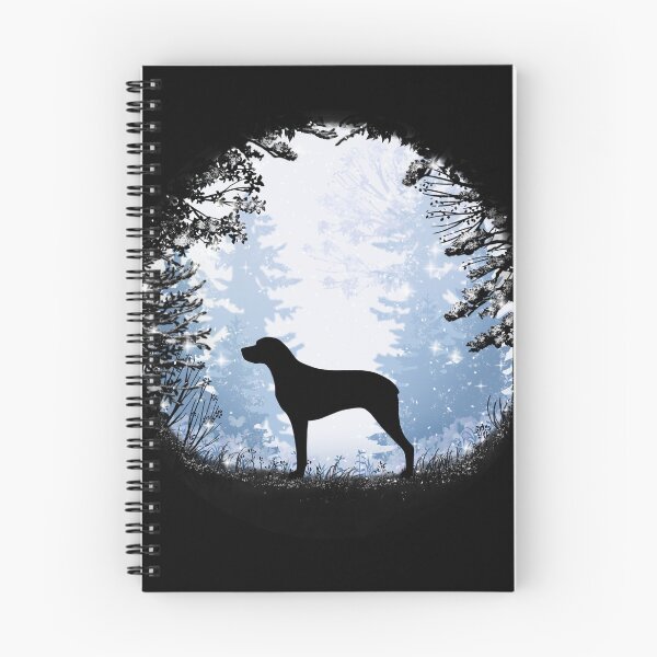 Item preview, “First Snow” Braque du Bourbonnais  designed and sold by Spinyflowerart.