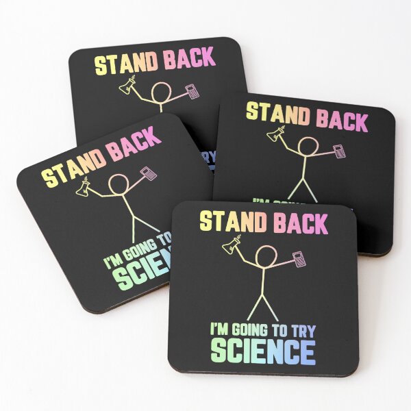 Item preview, Stand Back, I’m Going to Try Science - Funny Chemistry Puns designed and sold by ScienceCorner.
