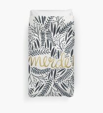 Pardon My French – Black & Gold Duvet Cover