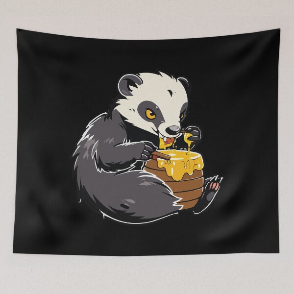 Item preview, Honey Badger eating honey designed and sold by Getup-clothing.