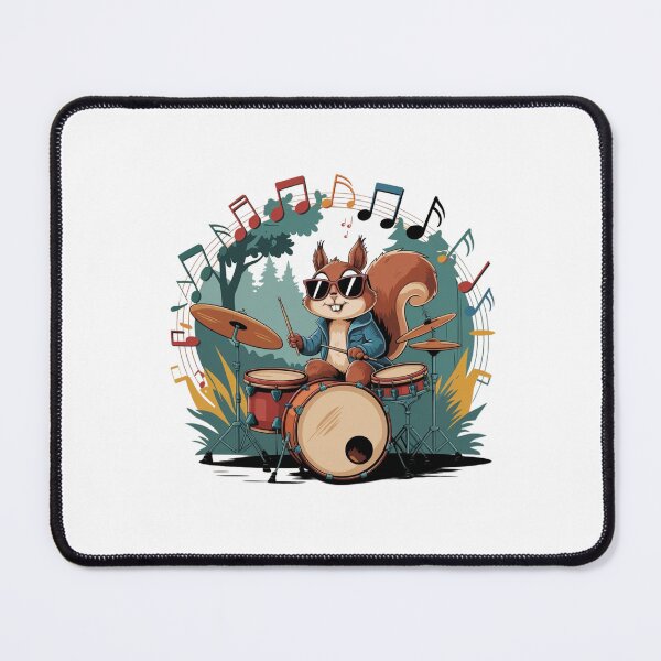 Item preview, Squirrel Playing Drums designed and sold by Mateusz Majcherek.