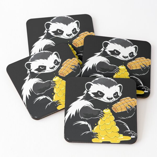 Item preview, Honey Badger eating honey designed and sold by Getup-clothing.