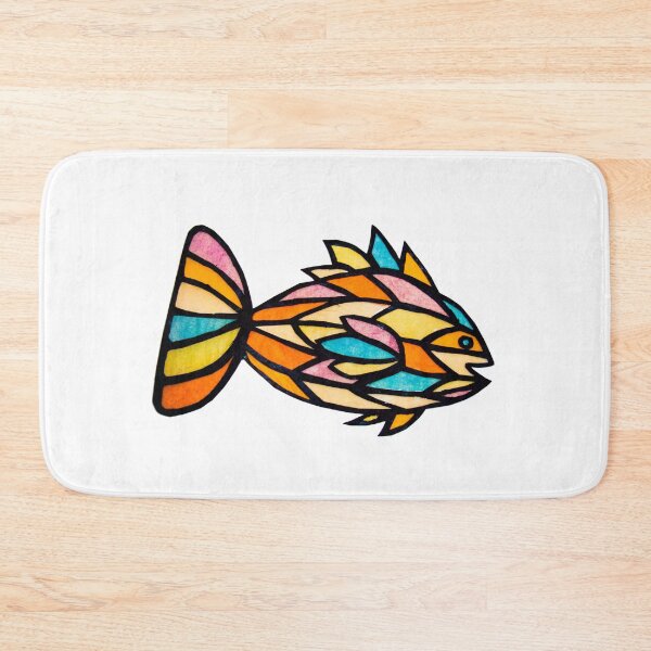 Item preview, Stained glass window fish designed and sold by stitchling.
