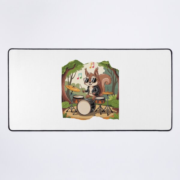 Item preview, Squirrel Playing Drums designed and sold by Mateusz Majcherek.