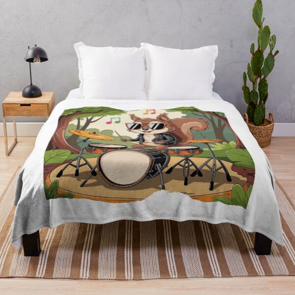 Item preview, Squirrel Playing Drums designed and sold by Mateusz Majcherek.