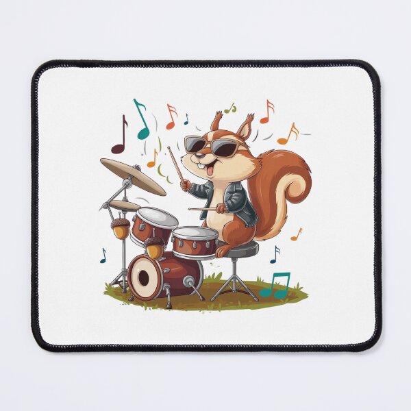 Item preview, Squirrel Playing Drums designed and sold by Mateusz Majcherek.