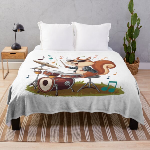 Item preview, Squirrel Playing Drums designed and sold by Mateusz Majcherek.