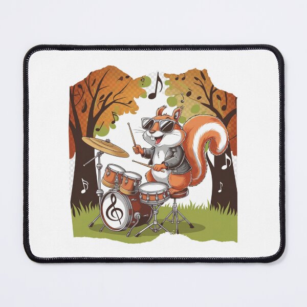 Item preview, Squirrel Playing Drums designed and sold by Mateusz Majcherek.