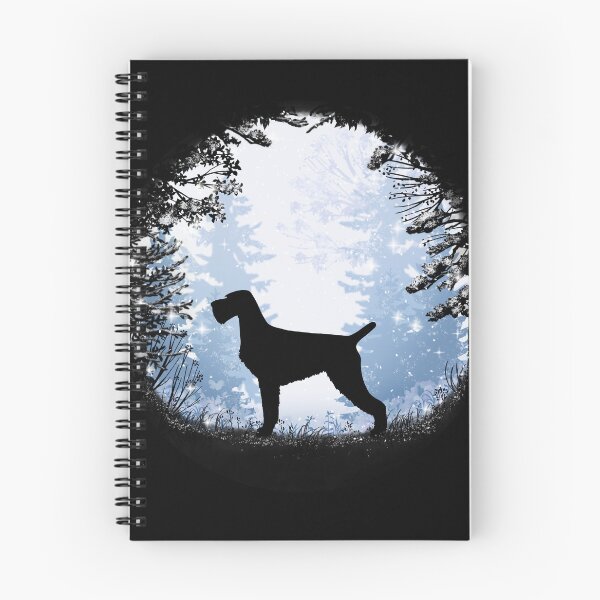 Item preview, “First Snow” German Wirehaired Pointer deutsch drahthaar designed and sold by Spinyflowerart.