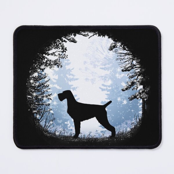 Item preview, “First Snow” German Wirehaired Pointer deutsch drahthaar designed and sold by Spinyflowerart.