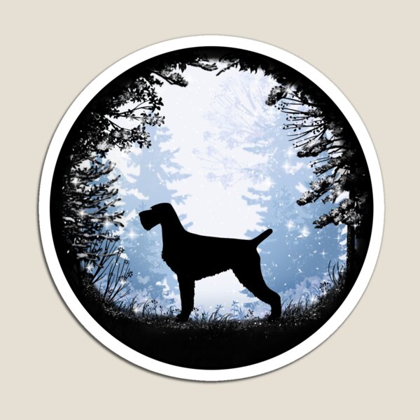Item preview, “First Snow” German Wirehaired Pointer deutsch drahthaar designed and sold by Spinyflowerart.