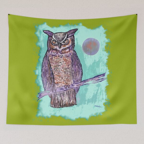 Item preview, Owl in the Moonlight designed and sold by maricablue.