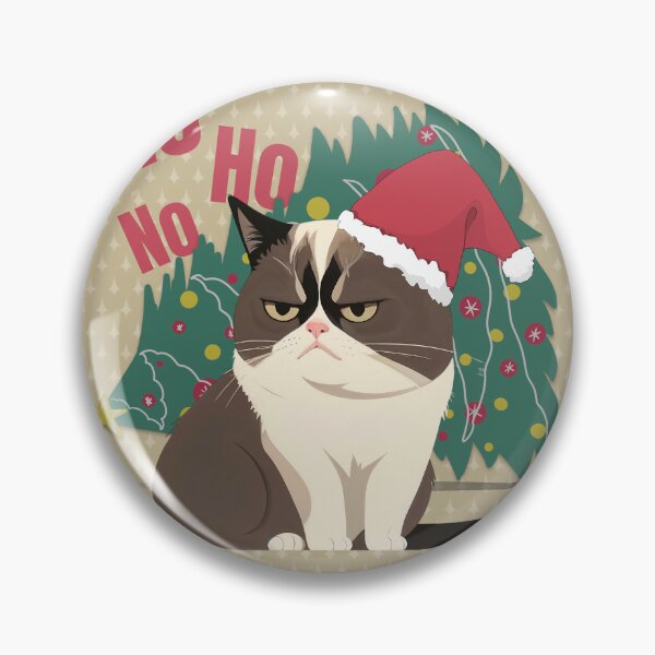 Item preview, Santa Grumpy Cat - Ho Ho No - Funny Christmas Humor designed and sold by RetroPrism.