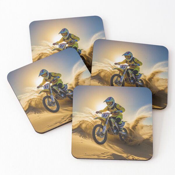 Item preview, Motocross Rider Carving the Dunes designed and sold by Skye Ryan-Evans.