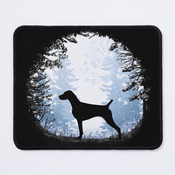 Item preview, “First Snow” German Shorthaired Pointer Deutsch Kurzhaar designed and sold by Spinyflowerart.