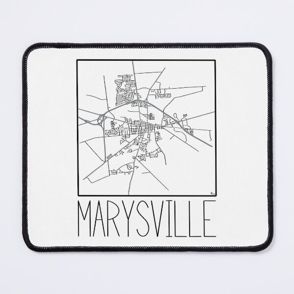 Item preview, Marysville, Ohio Map designed and sold by Handmadebyjessm.