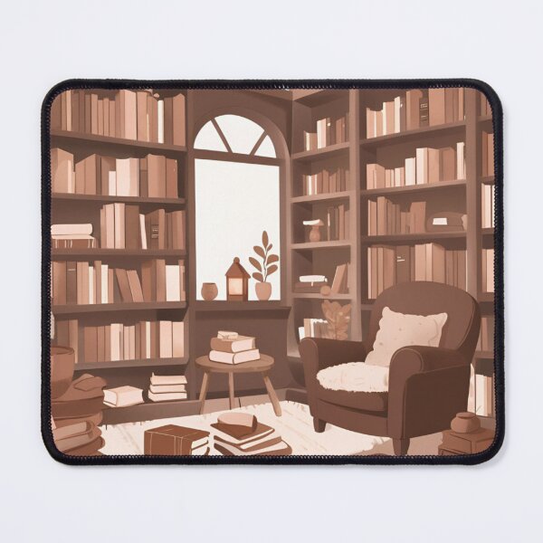 Item preview, Cozy Chocolate Brown Library designed and sold by Wildflowerfae.