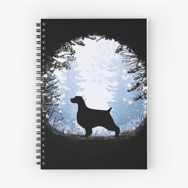 Item preview, “First Snow” English Springer Spaniel designed and sold by Spinyflowerart.