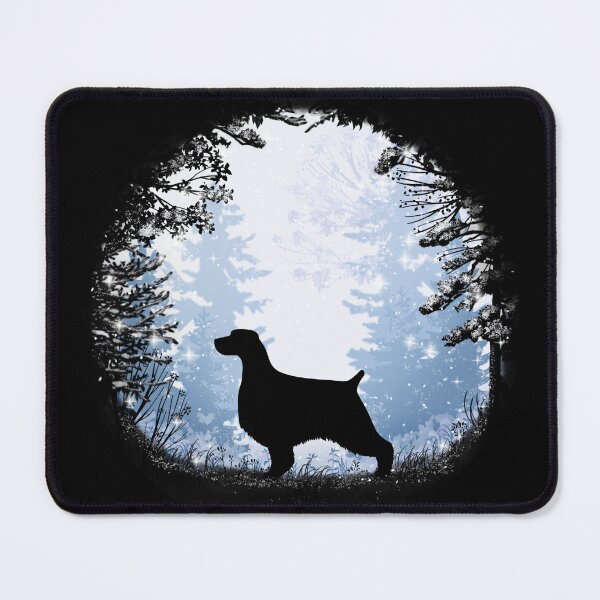 Item preview, “First Snow” English Springer Spaniel designed and sold by Spinyflowerart.
