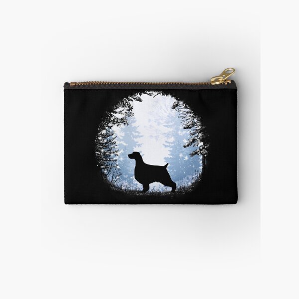 Item preview, “First Snow” English Springer Spaniel designed and sold by Spinyflowerart.