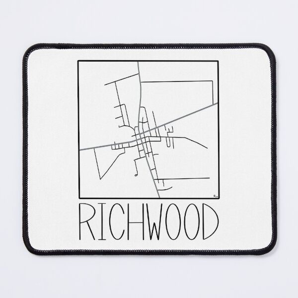 Item preview, Richwood, Ohio Map designed and sold by Handmadebyjessm.